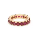 Ruby Big Round Eternity Ring