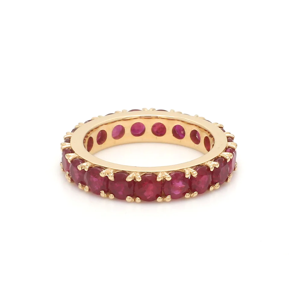 Ruby Big Round Eternity Ring