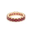 Ruby Big Round Eternity Ring