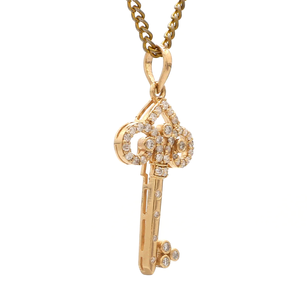 Diamond Key Pendant