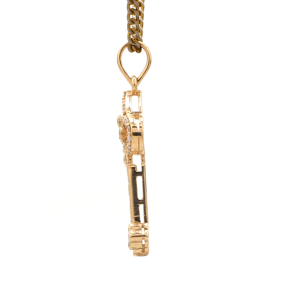 Diamond Key Pendant