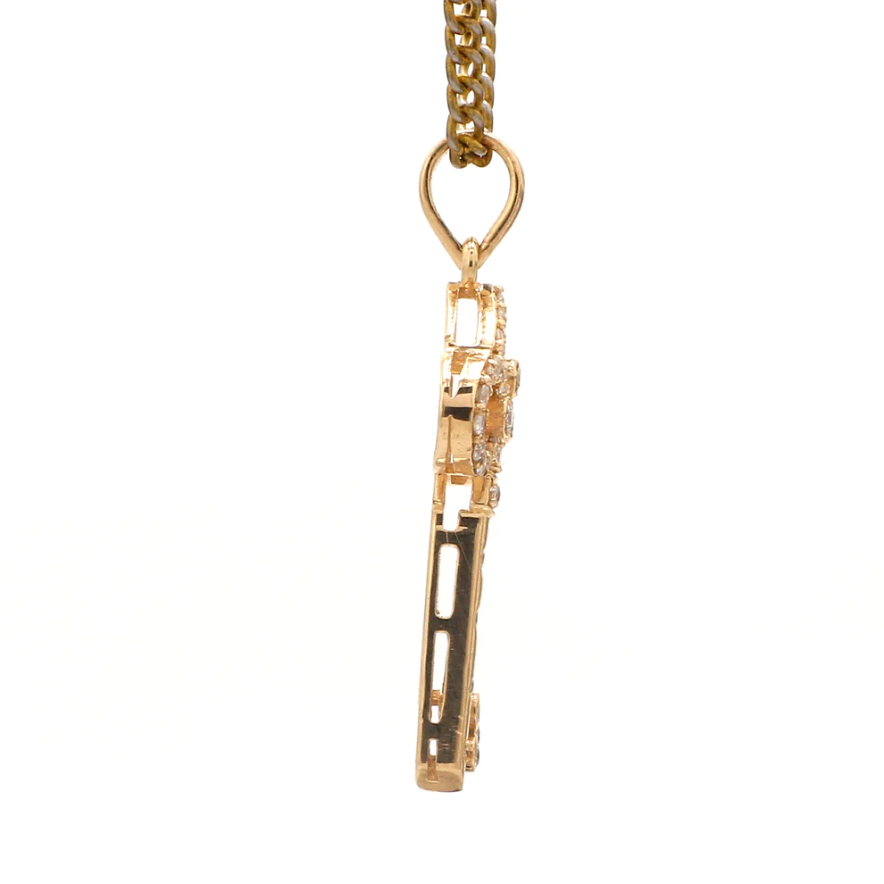 Diamond Key Pendant