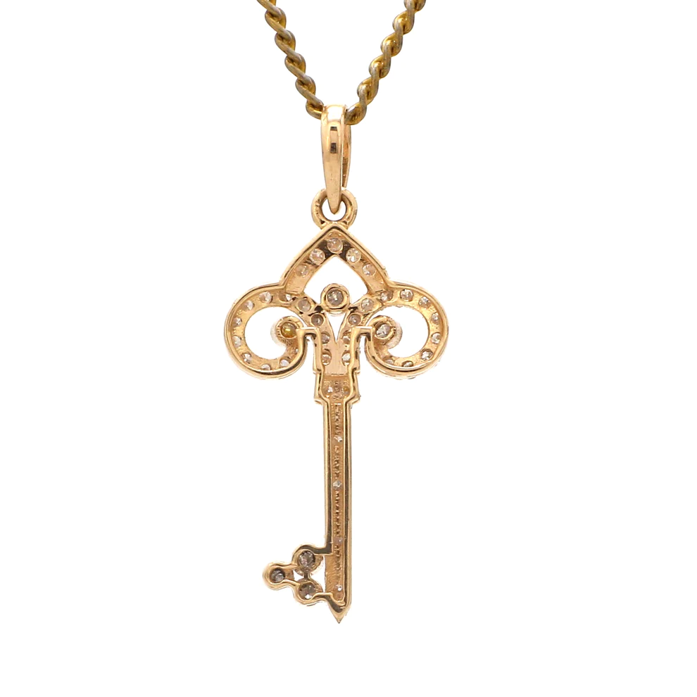 Diamond Key Pendant