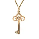 Diamond Key Pendant