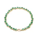 Emerald Heart Upside Down Bracelet