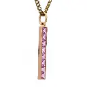 Pink Sapphire Bar Pendant