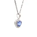 Blue Sapphire Heart Pendant