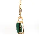 Emerald Big Solitaire Necklace