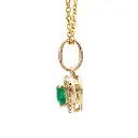 Emerald Heart Diamond Mini Pendant