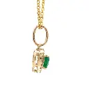 Emerald Heart Diamond Mini Pendant