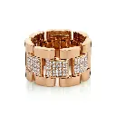 Men's Partial Diamond Journey Link Ring