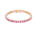 Pink Sapphire 3.50MM Round Bracelet