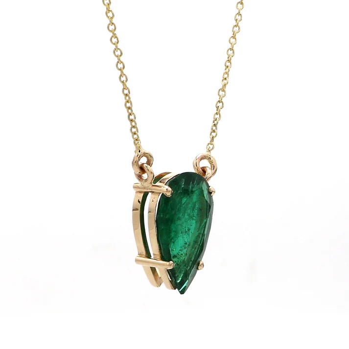 Emerald Pear Pendant