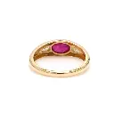 Ruby Oval Mini Chunky Ring