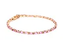 Pink Sapphire Horizontal Baguette Bracelet