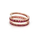 Ruby Spiral Ring