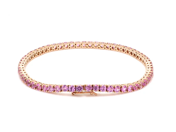 Pink Sapphire 2.50MM Bracelet