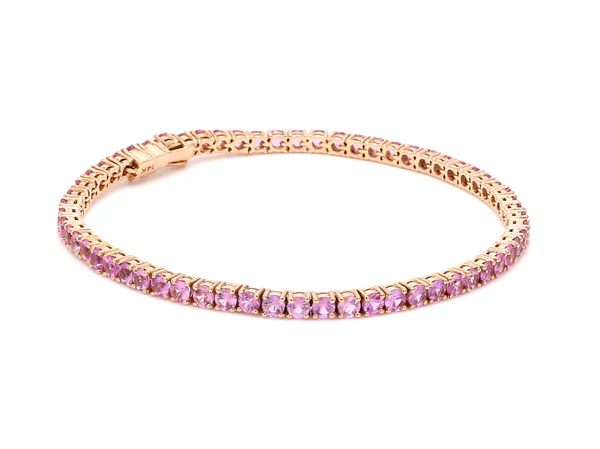 Pink Sapphire 2.50MM Bracelet