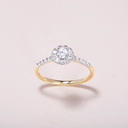 Round Halo Engagement Ring