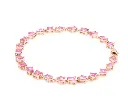 Pink Sapphire Abstract Link Chain Bracelet