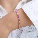 Pink Sapphire Mix Shape Bracelet