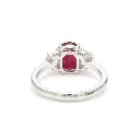 Ruby Half Moon Diamond Ring