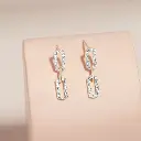 Diamond Sparkle Chain Earrings