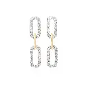 Diamond Sparkle Chain Earrings