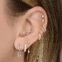 Diamond Sparkle Chain Earrings