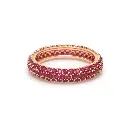 Ruby Round Pave Ring