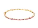 Pink Sapphire 2MM Tennis Bracelet