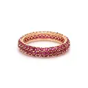 Ruby Round Pave Ring