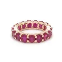 Ruby Oval Eternity Ring