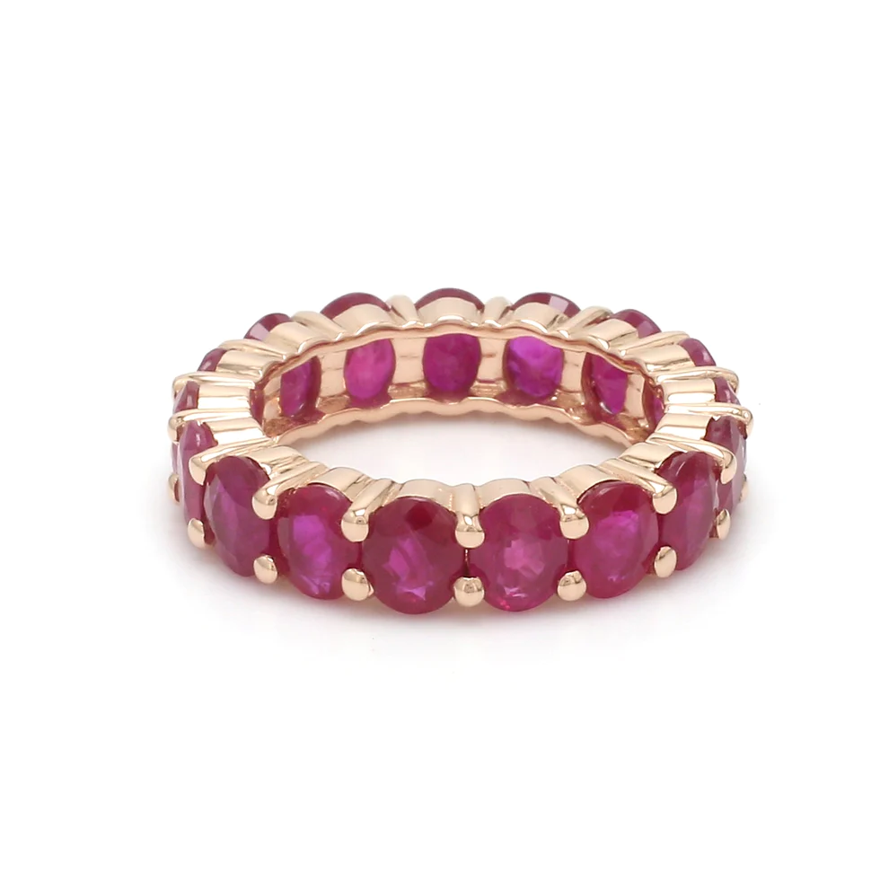 Ruby Oval Eternity Ring