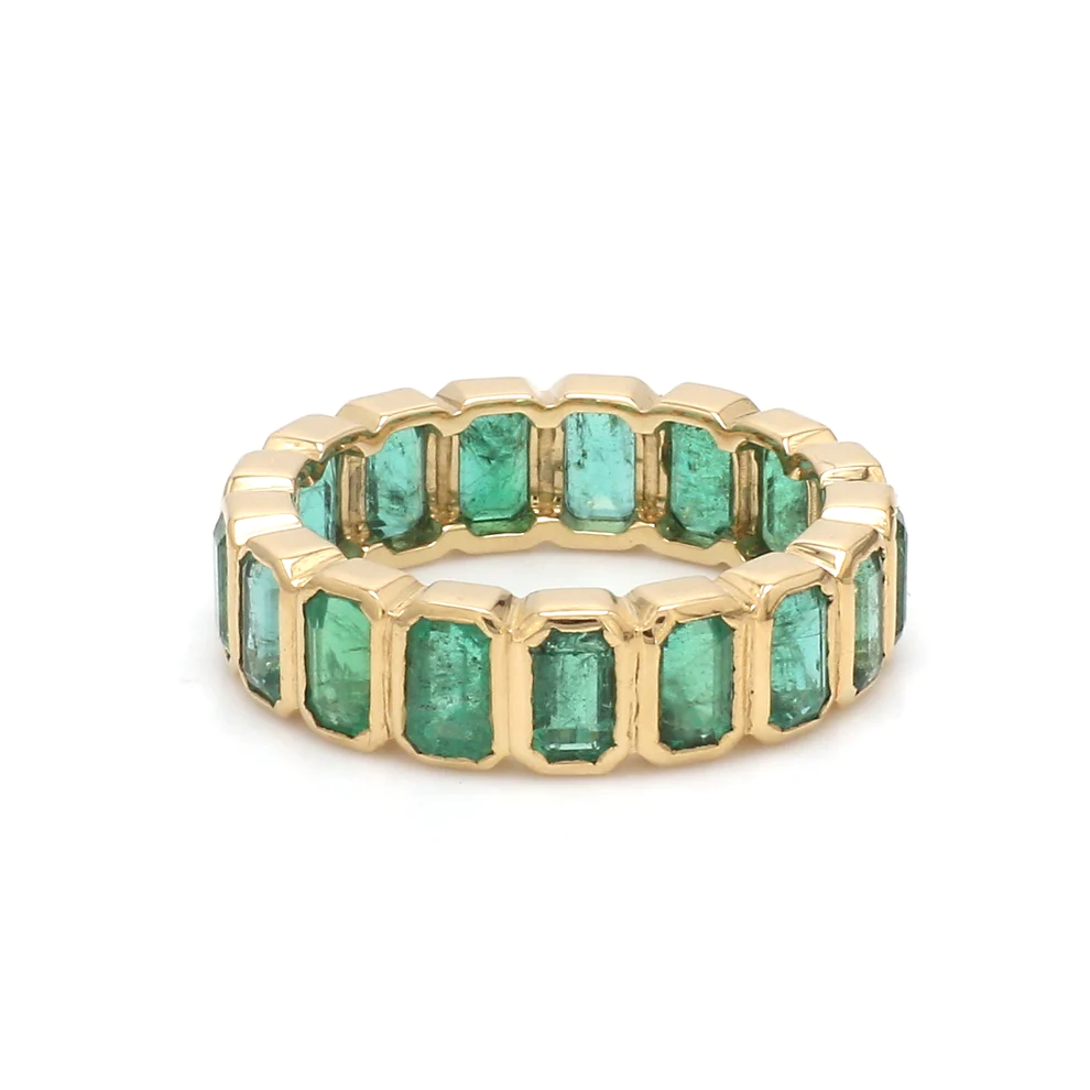 Emerald Bezel Emerald Cut Ring