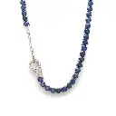 Blue Sapphire Big Round Tennis Necklace