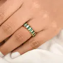 Emerald Bezel Emerald Cut Ring