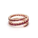 Ruby Spiral Ring