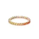 Rainbow Sapphire Thin Eternity Ring