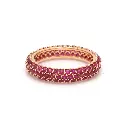 Ruby Round Pave Ring