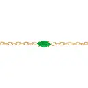 Solitaire Marquise Emerald Bracelet