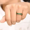 Emerald Bezel Emerald Cut Ring