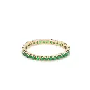 Emerald Round Thin Ring