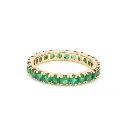 Emerald Classic Band Ring