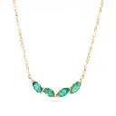 Emerald Mini Drops Necklace