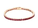 Ruby Princess Channel Tennis Bracelet