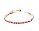 Ruby Round Bolo Bracelet