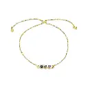  Sapphire Trio Rose Adjustable Bracelet