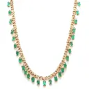 Emerald Link Chain Necklace