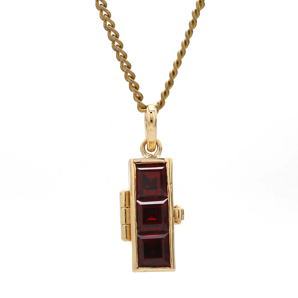 Ruby Lock Pendant